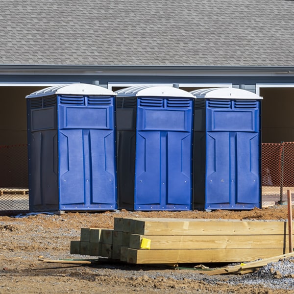 are there any restrictions on what items can be disposed of in the porta potties in Atkinson Mills